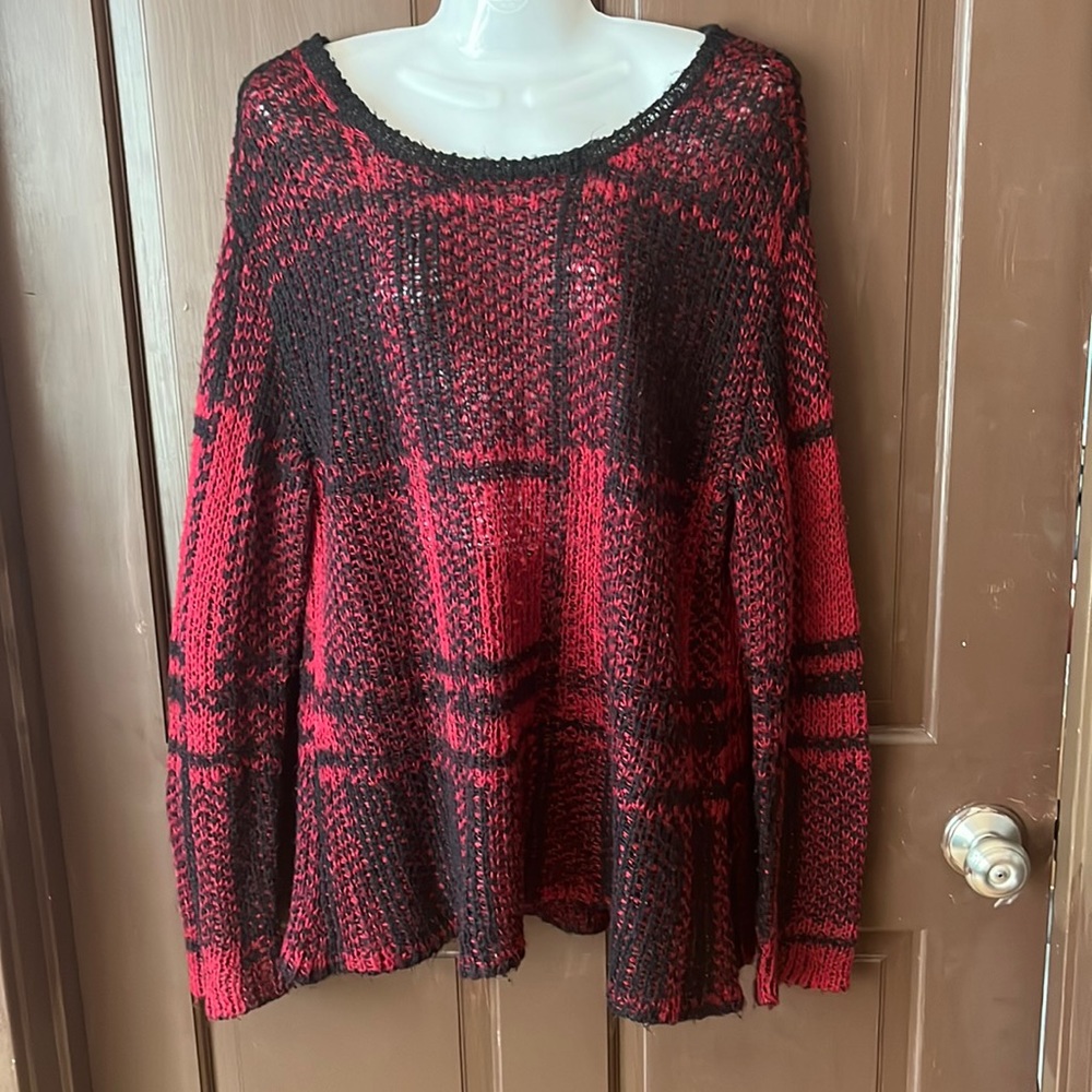Royal Bones plaid Tunic sweater XXL